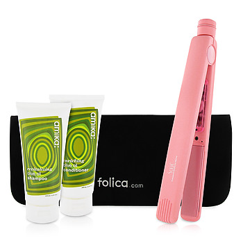 Solia Pink Limited Edition Bonus Flat Iron Set